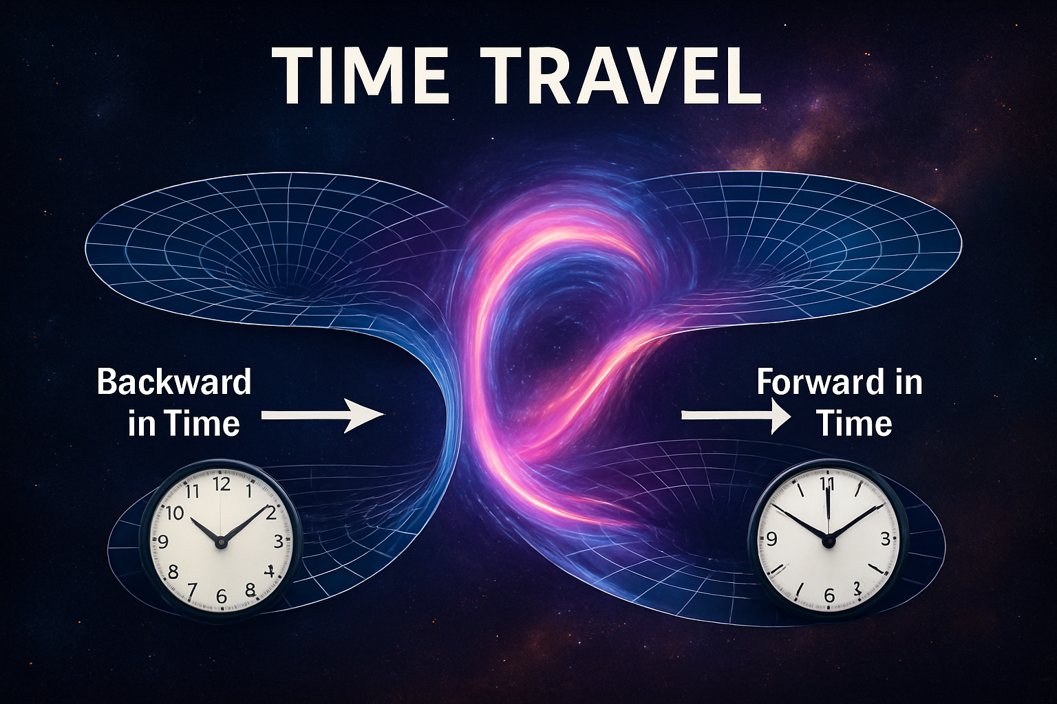 Wormholes can be a way to go back in time as Wormholes funct