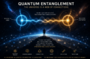 quantum entanglement and the universe shown in a poster presentation