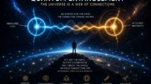 quantum entanglement and the universe shown in a poster presentation